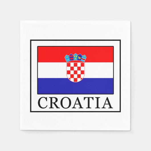 Serviette En Papier Croatie (Devant)
