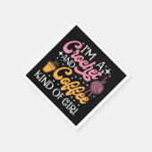 Serviette En Papier Crochet Et Café (Coin)