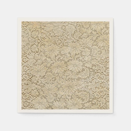 Serviette En Papier crochet Lace Floral Pattern + your ideas (Devant)