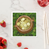 Serviette En Papier Crock of Gold With Shamrocks ! Serviettes de table (En situation)