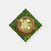 Serviette En Papier Crock of Gold With Shamrocks ! Serviettes de table (Coin)
