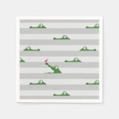 Serviette En Papier Crocodile (Devant)