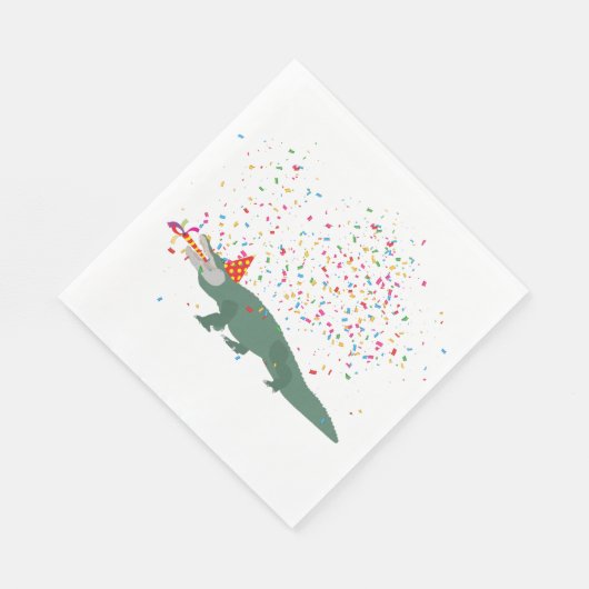 Serviette En Papier Crocodile d'alligator - Animaux ayant une fête (Coin)