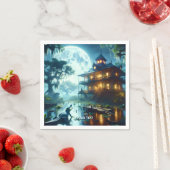 Serviette En Papier Crocodile du lac Cabine mignon Imaginaire (En situation)