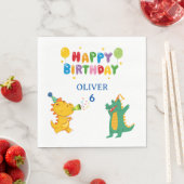 Serviette En Papier Crocodile & Hippo Party Napkins - Fun (En situation)