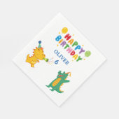 Serviette En Papier Crocodile & Hippo Party Napkins - Fun (Coin)