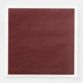 Serviette En Papier Crocodile rouge - Impression (Devant)