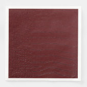 Serviette En Papier Crocodile Rouge Peau à imprimer Vernis (Devant)