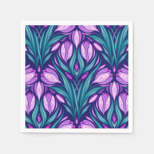Serviette En Papier Crocus printaniers