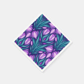 Serviette En Papier Crocus printaniers (Coin)