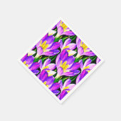 Serviette En Papier Crocus violets (Coin)