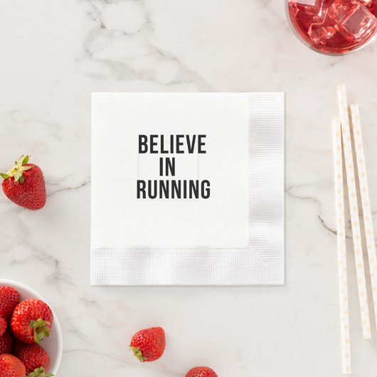 Serviette En Papier Croire à courir (En situation)