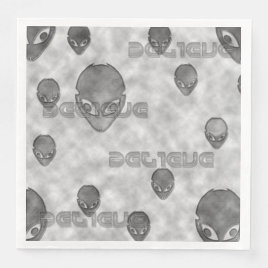 Serviette En Papier Croire Alien (Devant)