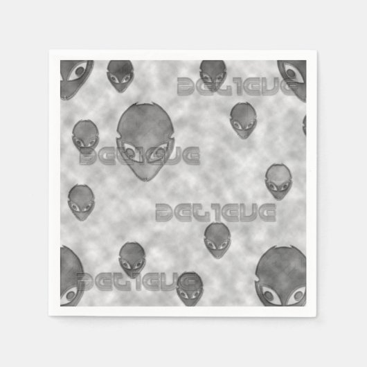 Serviette En Papier Croire Alien (Devant)