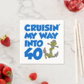 Serviette En Papier Croiser Mon Chemin En 40 Serviettes De Décor (En situation)