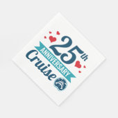 Serviette En Papier Croisière du 25e anniversaire (Coin)