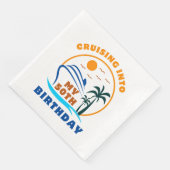 Serviette En Papier Croisière en mon bateau de 50e anniversaire (Coin)