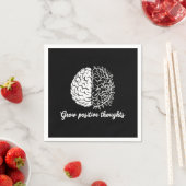 Serviette En Papier Croissance des pensées positives - Inspirationnel (En situation)