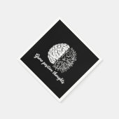 Serviette En Papier Croissance des pensées positives - Inspirationnel (Coin)