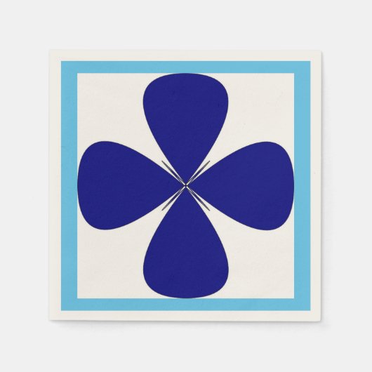 SERVIETTE EN PAPIER CROIX ARRONDIE (Devant)