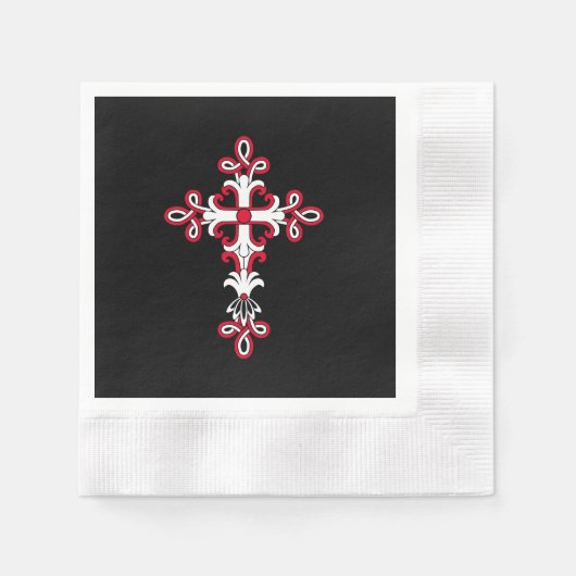 Serviette En Papier Croix chrétienne (Devant)