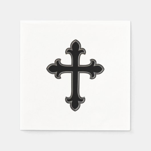 Serviette En Papier Croix chrétienne (Devant)