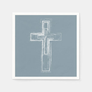 Serviette En Papier Croix chrétienne