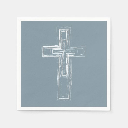 Serviette En Papier Croix chrétienne (Devant)