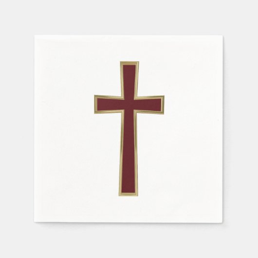 Serviette En Papier Croix chrétienne (Devant)