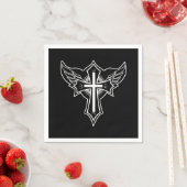 Serviette En Papier Croix chrétienne (En situation)