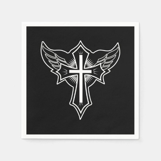 Serviette En Papier Croix chrétienne (Devant)