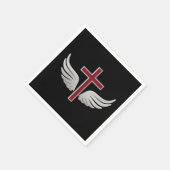 Serviette En Papier Croix chrétienne (Coin)