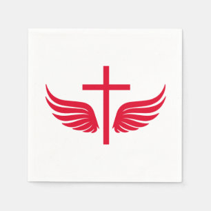 Serviette En Papier Croix chrétienne