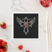 Serviette En Papier Croix chrétienne (En situation)