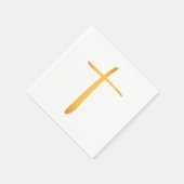 Serviette En Papier Croix chrétienne latine moderne (Coin)