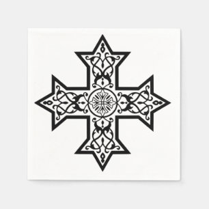 Serviette En Papier Croix copte