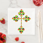 SERVIETTE EN PAPIER CROIX DE FANCY (En situation)