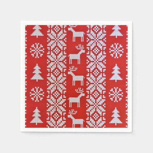 Serviette En Papier Croix de Noël (Devant)