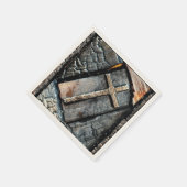 Serviette En Papier Croix de protection (Coin)