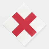Serviette En Papier Croix de St George ~ Drapeau d'Angleterre (Coin)