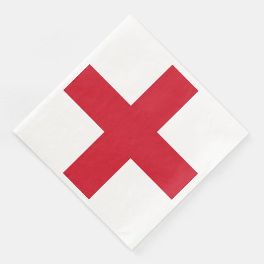 Serviette En Papier Croix de St George ~ Drapeau d'Angleterre (Coin)