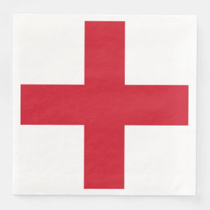 Serviette En Papier Croix de St George ~ Drapeau d'Angleterre