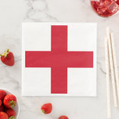 Serviette En Papier Croix de St George ~ Drapeau d'Angleterre (En situation)