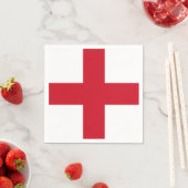 Serviette En Papier Croix de St George ~ Drapeau d'Angleterre (En situation)