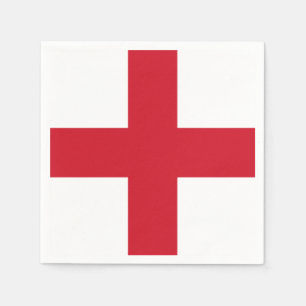 Serviette En Papier Croix de St George ~ Drapeau d'Angleterre