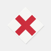 Serviette En Papier Croix de St George ~ Drapeau d'Angleterre (Coin)