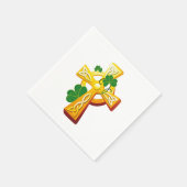 Serviette En Papier Croix d'Irlande et Saint-Patrick Shamrock (Coin)