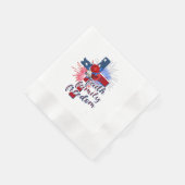 Serviette En Papier Croix du drapeau américain (Coin)