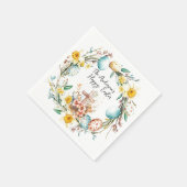 Serviette En Papier Croix et Pâques florales (Coin)