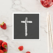 Serviette En Papier Croix Grunge Chrétienne (En situation)